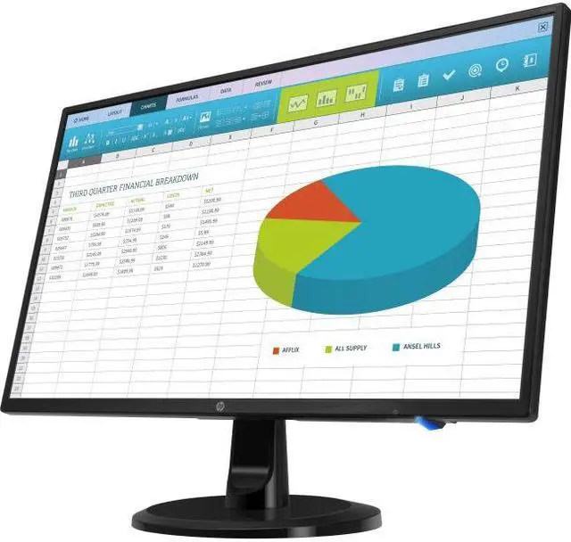 Alt view image 14 of 14 - HP 24" (Actual size 23.8") 60 Hz FHD IPS Monitor 5 ms D-Sub, DVI, HDMI N246v 1RM28A6#ABA