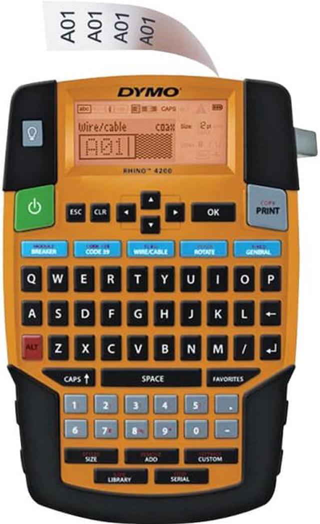 Alt view image 6 of 9 - DYMO Rhino 4200 Industrial Label Maker Carry Case Kit with Roll of 1/2