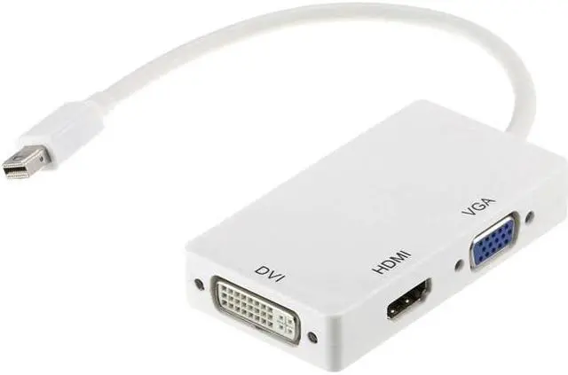Alt view image 2 of 5 - Axiom 3N1MDP2HVD-AX Video Adapter - Displayport / Hdmi / Dvi / Vga - Mini Displayport (M) To Db-15, Hdmi, Dvi (F)