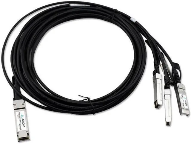 Alt view image 2 of 4 - Axiom 10321-AX 3M Cbl 40Gbase-Cr4 Qsfp+ To 4 10Gbase-Cu