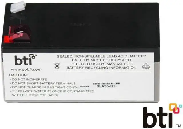 Alt view image 8 of 11 - BTI UPS Replacement Battery Cartridge - 3500 mAh - 12 V DC - Lead Acid