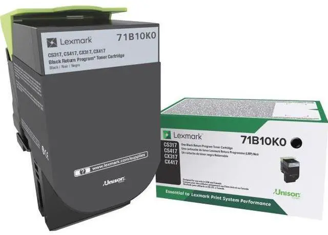 Alt view image 2 of 12 - Lexmark 71b10k0 Unison Toner, 3,000 Page-Yield, Black 71B10K0