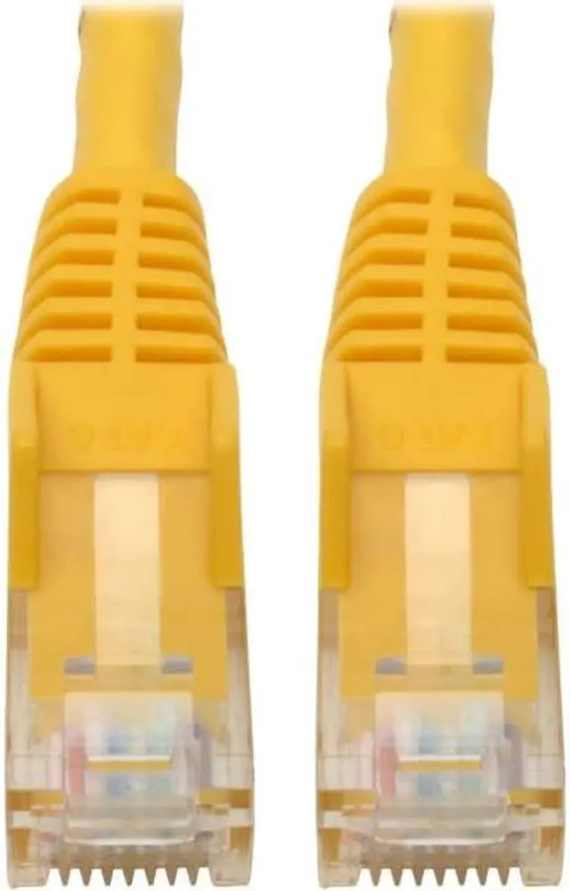Alt view image 13 of 20 - Tripp Lite N201-06N-YW Premium Cat6 Gigabit Snagless Molded Utp Patch Cable, 24 Awg, 550 Mhz/1 Gbps (Rj45 M/M) , Yellow, 6 In. - Patch Cable - Rj-45 (M) To Rj-45 (M) - 5.9 In - Utp - Cat 6 - Ieee 802