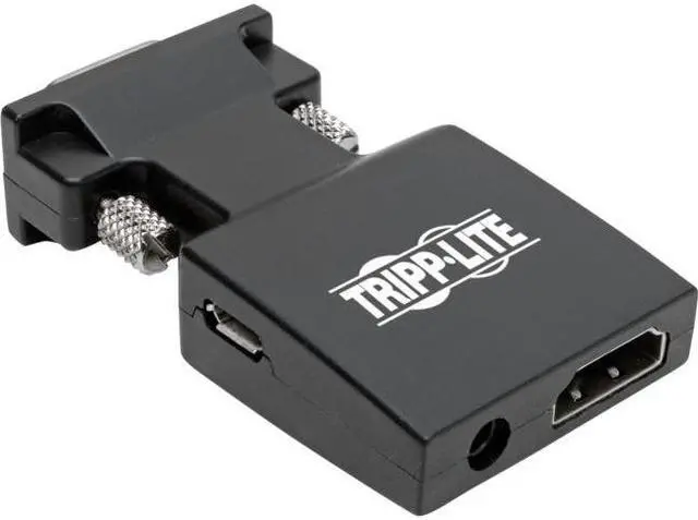 Alt view image 8 of 14 - Tripp Lite HDMI to VGA Active Converter with Audio (F/M), 1920 x 1200 (1080p) @ 60 Hz