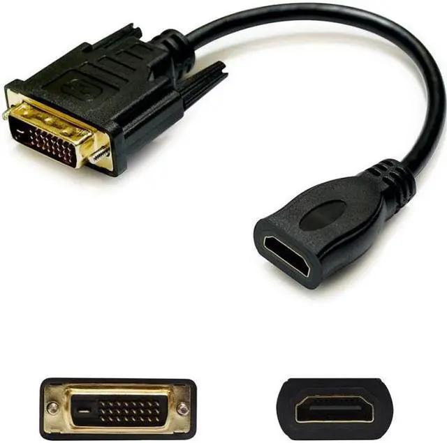 Alt view image 8 of 12 - Bulk 5 Pack HDMI to DVI-D Adapter Cable - M/F HDMI2DVID-5PK