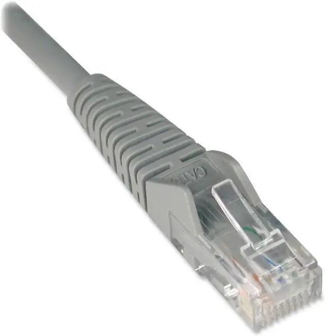 Alt view image 2 of 10 - TRIPP LITE N201-050-GY 50FT CAT6 GIGABIT SNAGLESS MOLDED PATCH CABLE RJ45 M/M GRAY