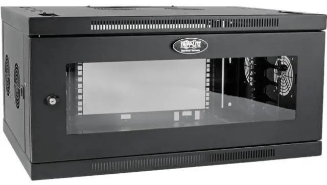 Alt view image 3 of 7 - Tripp Lite SmartRack SRW6UDPGVRT Rack Cabinet