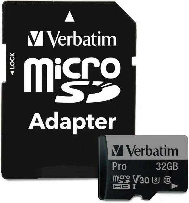 Alt view image 8 of 14 - Verbatim 32GB Pro 600X microSDHC Memory Card with Adapter, UHS-I U3 Class 10 - Class 10/UHS-I (U3) - 90 MB/s Read1 Pack - 600x Memory Speed