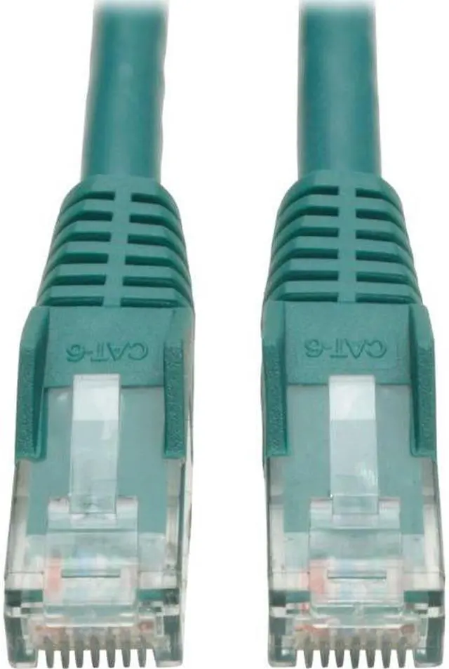 Alt view image 3 of 5 - CAT6 GBE SNAGLESS MOLDED PATCH CABLE UTP GREEN RJ45 M/M 6IN