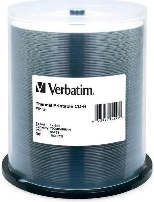 Alt view image 4 of 8 - Verbatim Disc,Cdr 52,100pk Spdl,Wh 95253