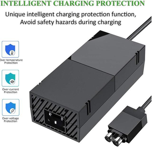 Alt view image 5 of 7 - uowlbear Replacement Power Supply AC Adapter Brick with Power Cord for Xbox One