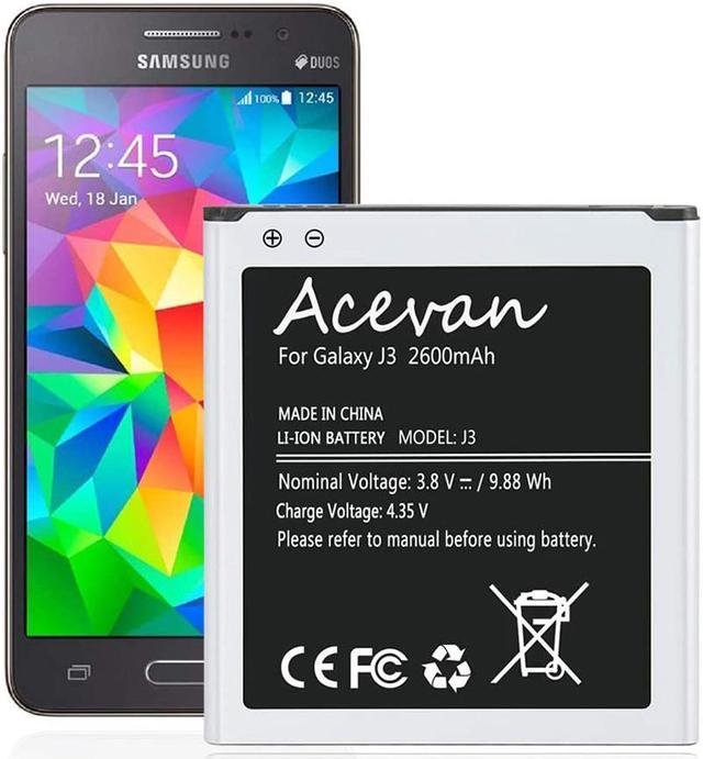 Samsung Galaxy J3 J5 2016 Grand Prime OEM Cell Phone Battery EB-BG530CBU  2600mAh, 3.8V Li-ion 