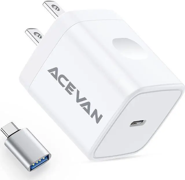 Main image of iPhone 13 Charger, USB C Charger Block PD 3.0 Fast Charger, 20W Power Delivery USB C Wall Charger for iPhone 13 12 11 Pro Max XS XR X 8 Plus iPad Pro AirPods Pro Galaxy S20 10 9 Note 20 10 9 and More
