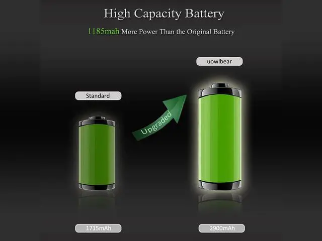 Alt view image 2 of 7 - Battery for iPhone 6s, uowlbear 2900mAh Replacement Battery for iPhone A1688 A1633 A1700 with Complete Replacement Kits, Two Set Adhesive Strips and Seal -High Capacity 3 Year Warranty