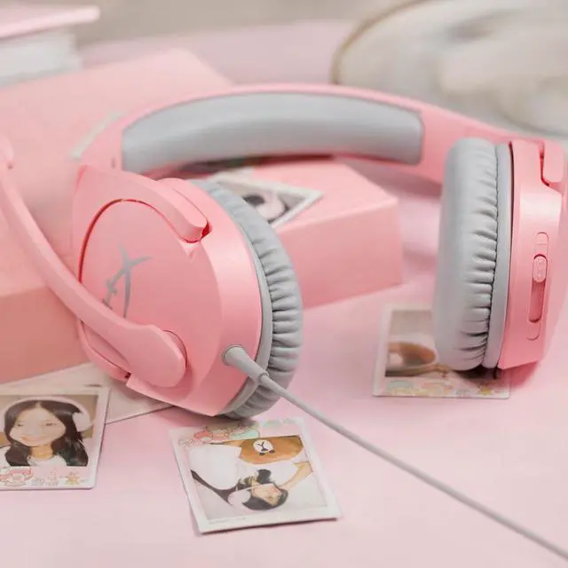 Alt view image 6 of 7 - HyperX Cloud Stinger Wired Gaming Headset - Pink