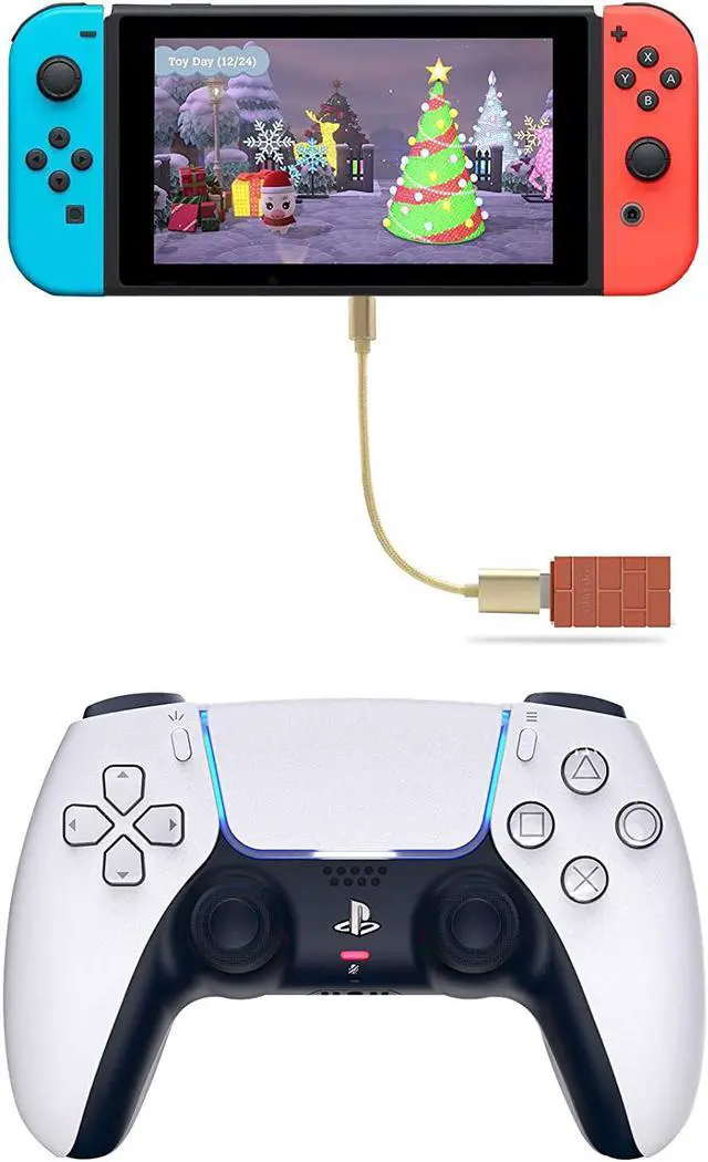 Alt view image 5 of 7 - 8Bitdo Wireless USB Adapter Bluetooth Receiver for Nintendo Switch, Windows PC, Mac & Raspberry Pi - for PS5, PS4, Xbox One Bluetooth Controller and More & Type-C OTG Cable - Brown