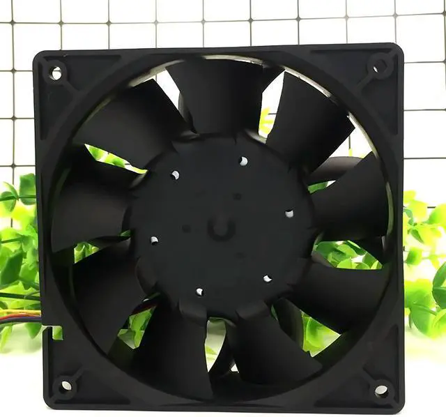 Alt view image 3 of 6 - Original Delta TFC1212DE 12cm PWM Case Fan - 120mm DC 12V 3.9A - Dual Ball - Super Air Automobile Pressurization Serve Cooling Fan - Ethereum Mining ETH