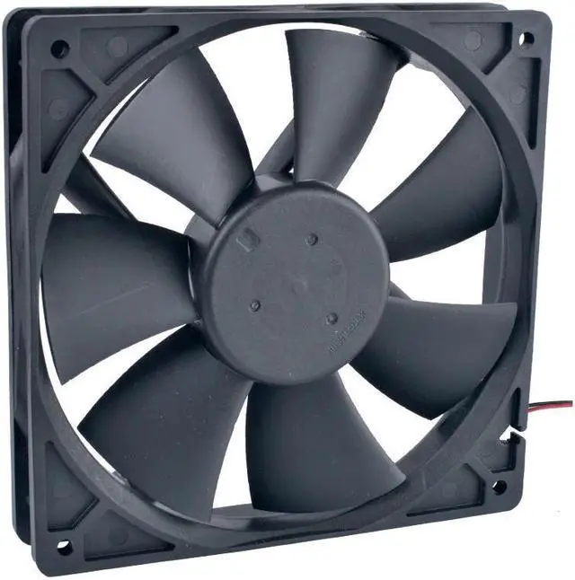 Alt view image 3 of 4 - Original Delta 13525 AFB1312M 13.5cm Silent Case Fan - 135mm DC 12V 0.38A 2 Wire Double Ball Bearing Cooling Fan