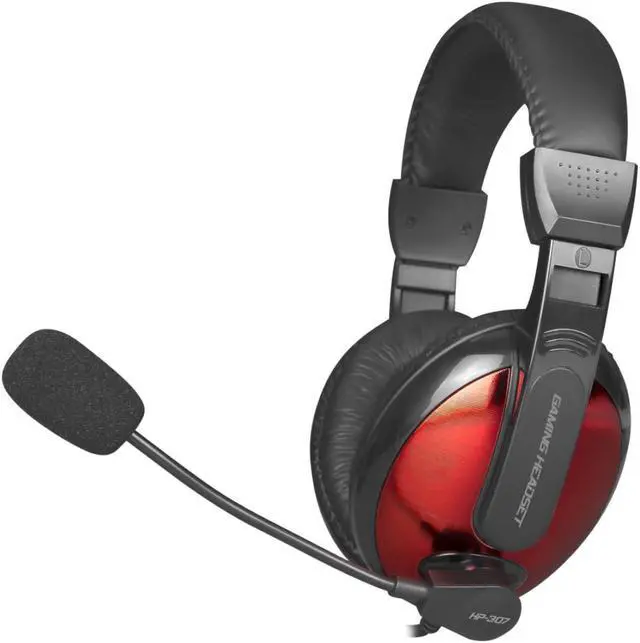 Alt view image 5 of 8 - Xtrike Me HP-307 - Wired Gaming Headset, On-Ear with Microphone, Red