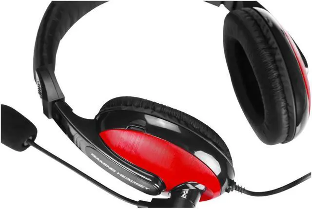 Alt view image 7 of 8 - Xtrike Me HP-307 - Wired Gaming Headset, On-Ear with Microphone, Red
