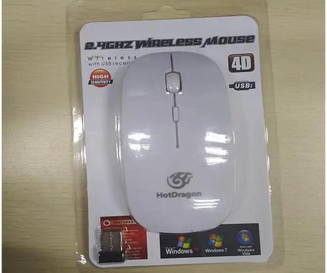 Alt view image 2 of 2 - HotDragon Wireless Gaming Mouse, Hero 12K Sensor, 12,000 DPI, Lightweight, 6 Programmable Buttons, 250h Battery Life, On-Board Memory, PC/Mac