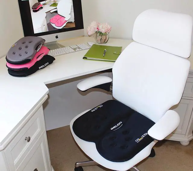 Alt view image 3 of 5 - GSeat Ultra Orthopedic Gel and Foam Seat Cushion (Black) – for Coccyx, Back, Tailbone, Prostate, Postnatal, and Sciatica Pain/Discomfort – Office, Car, Chair, Travel
