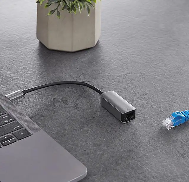 Alt view image 6 of 11 - Kanex KU3CGBT USB-C to Gigabit Ethernet Adapter