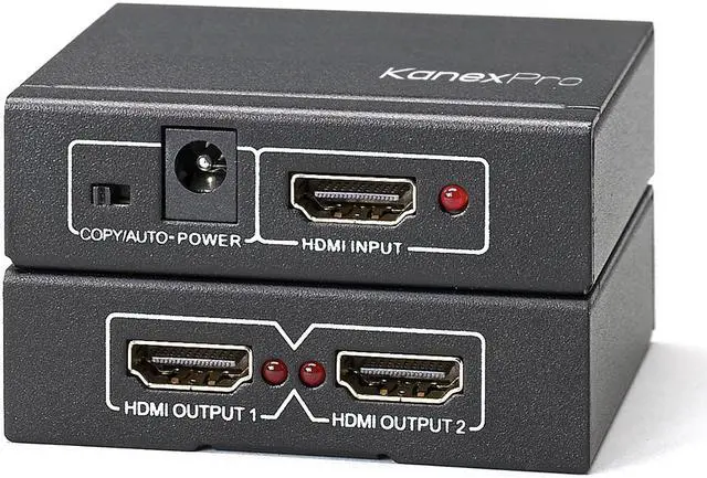 Alt view image 3 of 8 - KanexPro 4K HDMI 2-Port Splitter SPHD1X24K