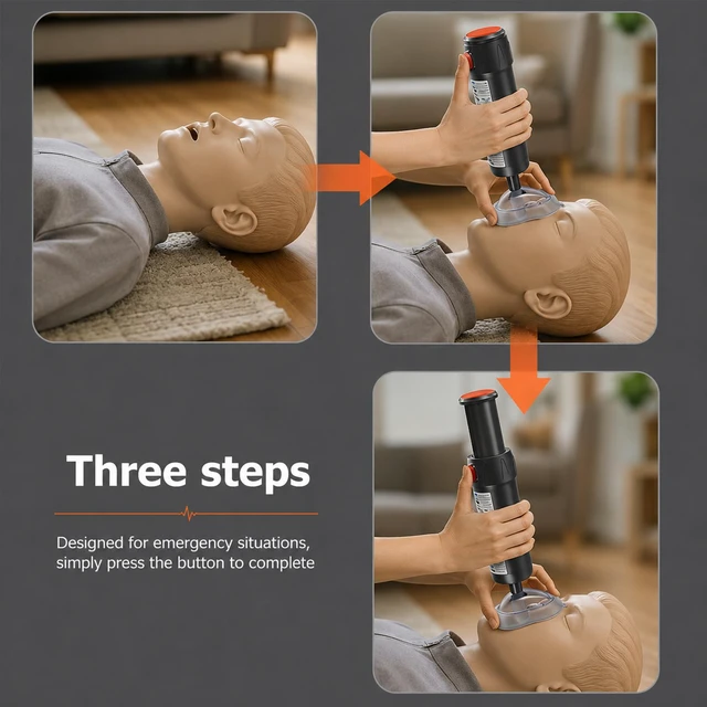 Alt view image 4 of 7 - Portable Anti-Choking Airway Suction Rescue Device *One-Hand Operation*