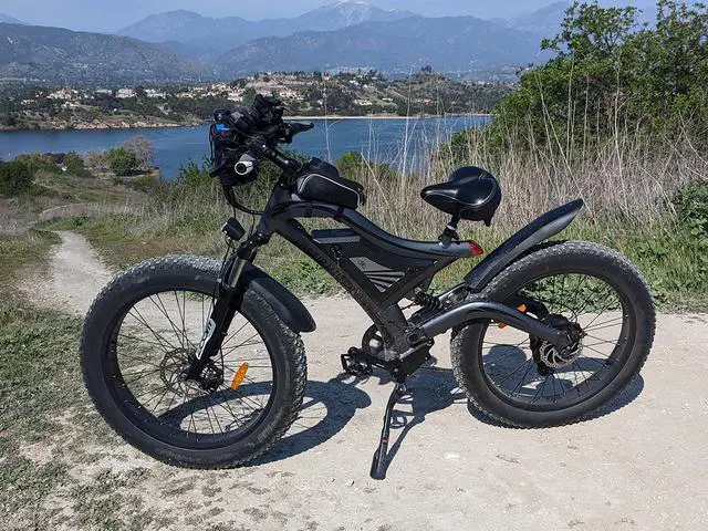 Alt view image 8 of 7 - AOSTIRMOTOR Electric Bike S18 with 750W Brushless Motor,  48V 15AH Removable Battery, 26" * 4" Fat Tire Mountain Bike, Shimano 7 Speed, 3 Riding Modes, LCD Display w/Rear Rack