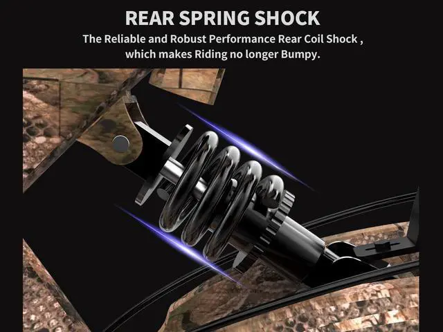 Alt view image 6 of 7 - AOSTIRMOTOR Electric Bike S18-1500W  with 1500W Brushless Motor,  48V 15AH Removable Lithium Battery, 26" * 4" Fat Tire Mountain Bike, Shimano 7-Speed, Suspension Fork, Up To 30MPH w/Rear Rack