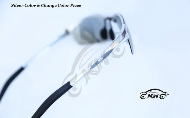 Alt view image 3 of 6 - KH Change Color Photochromic Sunglasses Men Women Titanium polarized Sun Glasses Chameleon Driving