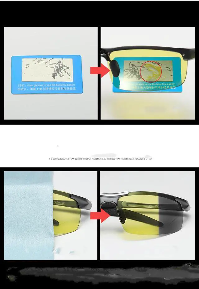 Alt view image 6 of 7 - KH Change Color Day and Night Photochromic Sunglasses Men Women Titanium polarized Sun Glasses Chameleon Driving
