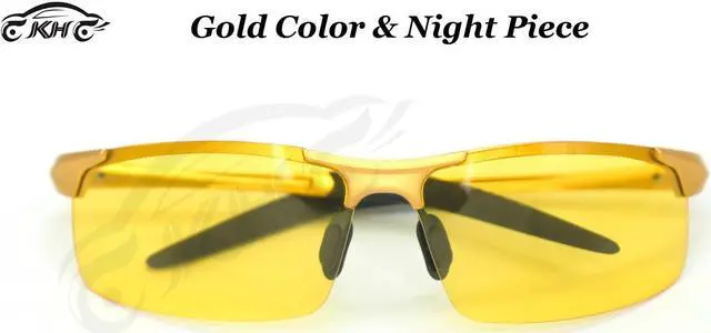 Alt view image 3 of 7 - KH Night Driving Glasses for Night Glasses Polarized HongKong Famous Brand KH Night Vision Male Sunglasses Driver Goggles
