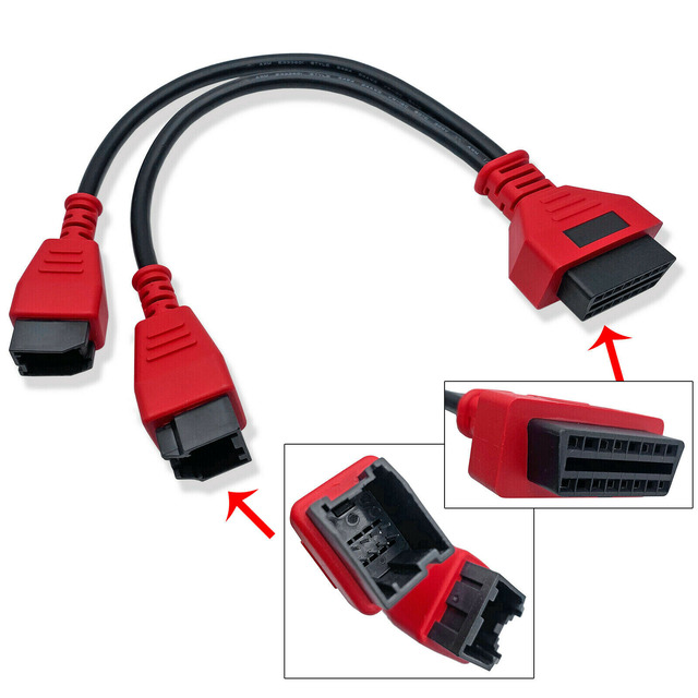 12+8 PIN Connector Cable Adapter For Autel Diagnostic Scanners - DS808, Maxisys MS906S, MS908, MS908S, And More