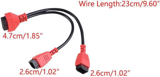 Alt view image 4 of 6 - 12+8 Pin Connector Cable Adaptor Fit For Chrysler Autel Maxisys MSCHRY128