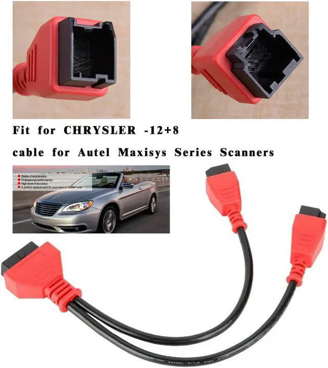 Alt view image 5 of 7 - Programmable 12+8 connector for Autel DS808 Maxisys MS905 906 908 For Chrysler