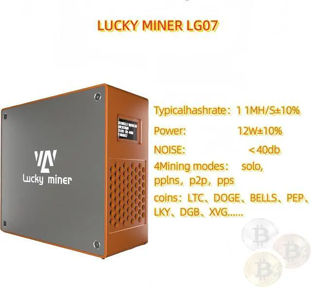 Alt view image 3 of 6 - Lucky Miner LG07 Dogecoins Miner and Litecoins Miner 11MH/S WiFi 2.4GHz ASIC