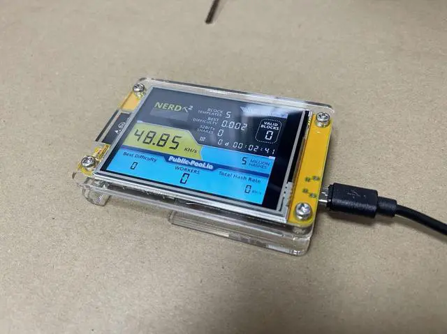 Alt view image 3 of 6 - Bitcoin Solo Lottery Miner Lilygo NerdMiner V2 Bitcoin Nerd Miner T Display S3 54KH/S Nerd miner btc lottery miner 2.8" Display with Case
