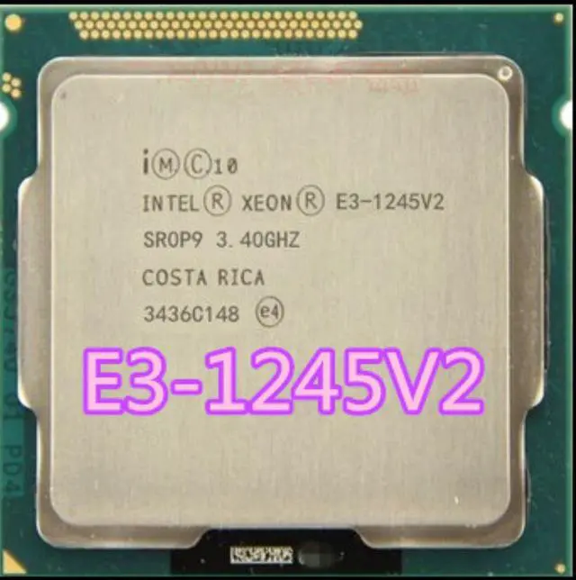 Intel Xeon ® ® Processor E3-1245 v2 (8M Cache, 3.40 GHz) 3.4GHz 8MB Cache intelligente Scatola processore