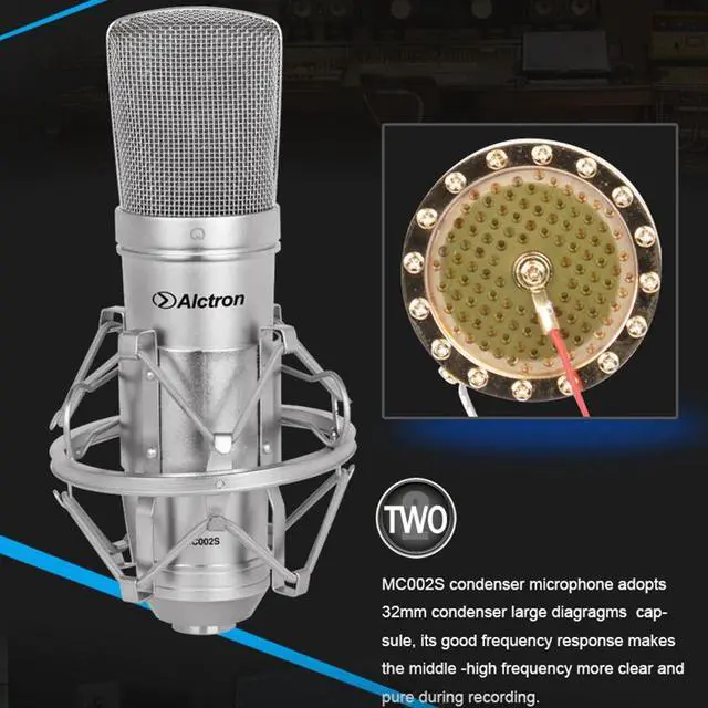 Alt view image 3 of 3 - Alctron Mc002S Condenser Microphone Professional Recording Microphone for Broadcasting Studio and Stage