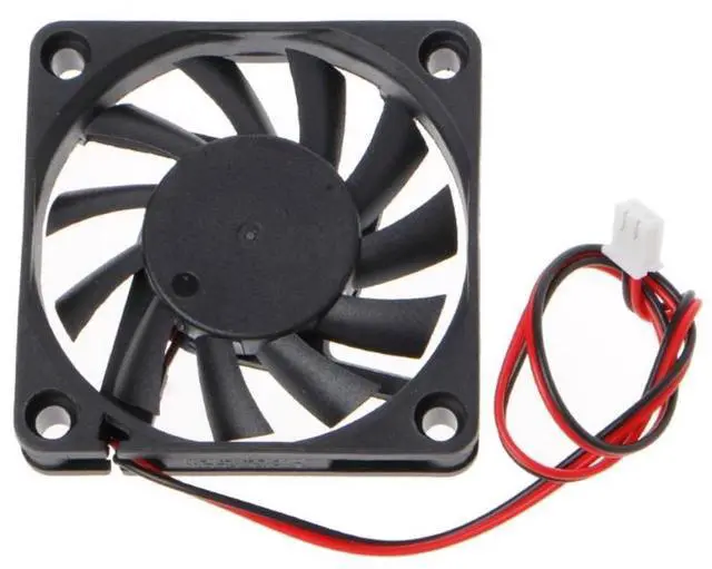 Alt view image 3 of 5 - Ventilador de refrigeración de 2 pines para ordenador, sistema de refrigeración de 2 pines, de 24V CC, 60x60x10mm, 6010