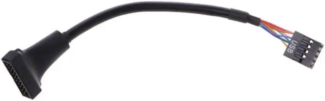 Alt view image 5 of 5 - USB 2,0 9-Pin vivienda USB macho a USB 3,0 20-Pin de la placa base Cable adaptador hembra