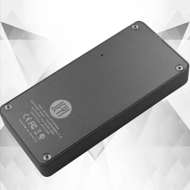 Alt view image 2 of 3 - JEYI m.2 for Nvme Enclosure HDD Box Case for NVME TO TYPE-C CNC Aluminium 3.1 M2 USB3.1 M.2 PCIE U.2 SSD Adapter Thunderbolt 3