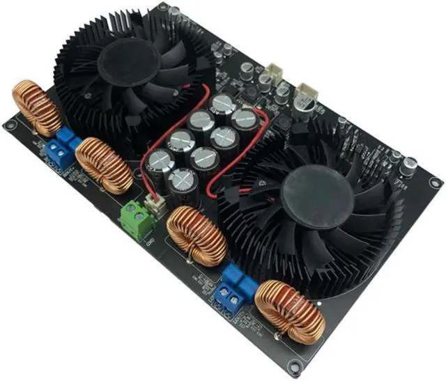 Main image of YJ-TPA3255 Digital Power Amplifier Board 2X600W High-Power Dual-Core 2.0 Class D Audio Power Amplifier Board(Air-Coole