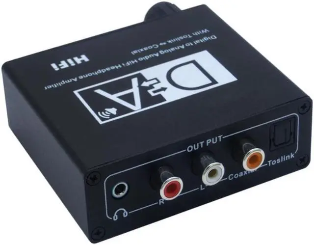 Main image of Digital Optical to Analog Audio with Volume Control Coaxial to Optical 3.5mm Digital to Analog Audio Converter