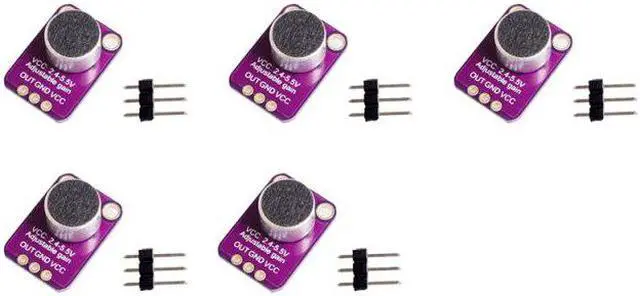 Main image of 5 Pcs GY-MAX4466 Microphone AGC Amplifier Board Module Auto Gain Control Attack for Arduino MAX4466 PCB Board Diy Kit