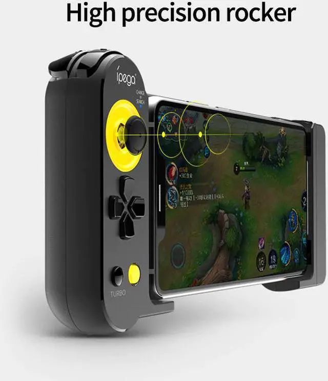 Alt view image 3 of 5 - Ipega PG-9167 Wireless 4.0 Mobile Games Controller Joystick for IOS/Android Smart Phone Tablet PC