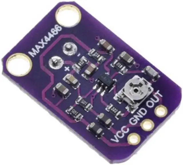 Alt view image 3 of 5 - 5 Pcs GY-MAX4466 Microphone AGC Amplifier Board Module Auto Gain Control Attack for Arduino MAX4466 PCB Board Diy Kit