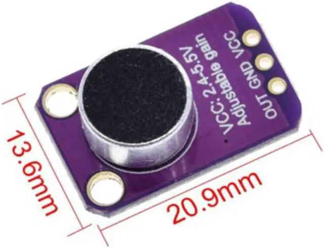 Alt view image 5 of 5 - 5 Pcs GY-MAX4466 Microphone AGC Amplifier Board Module Auto Gain Control Attack for Arduino MAX4466 PCB Board Diy Kit